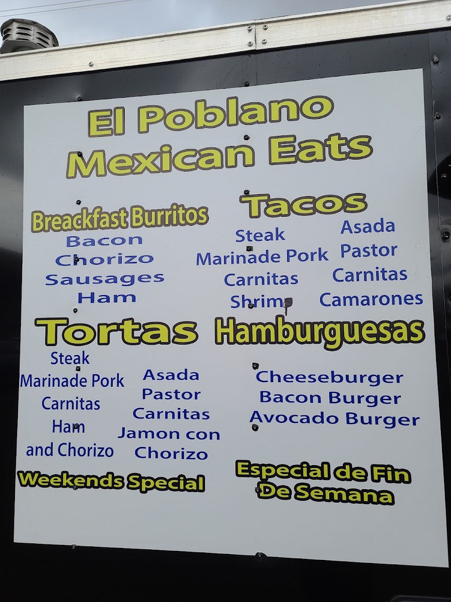 El Poblano Mexican Eats Menu - Image 4